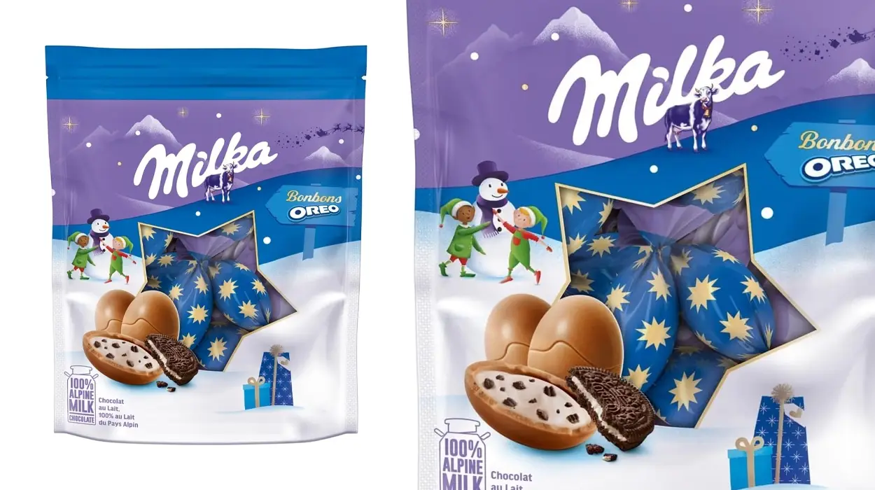 Consigue tu bolsa de Huevos de chocolate Milka Edición Especial Navidad Oreo por sólo 2,99€ (-12%)