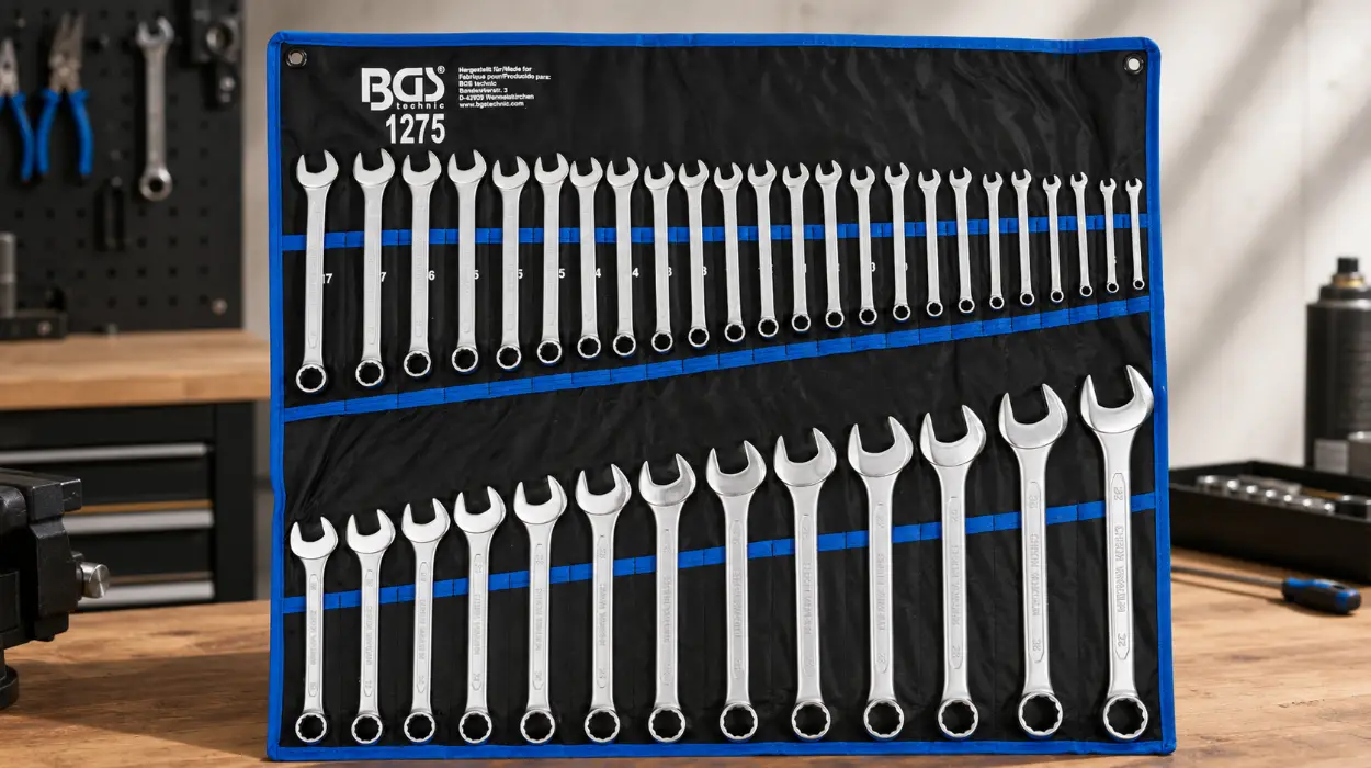 Juego de 37 llaves combinadas BGS 1275, de 6 a 32 mm, en bolsa enrollable por sólo 51,99€ con envío gratis (-26%)