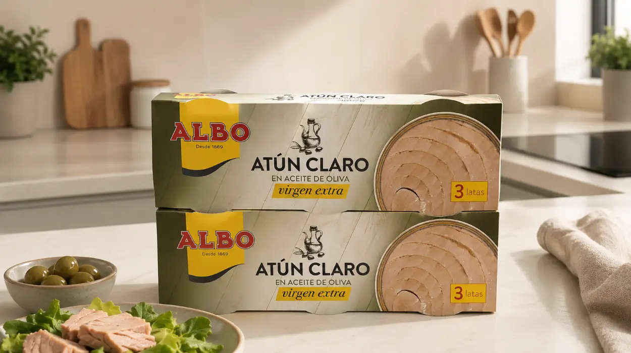Pack x6 latas de Atún Claro Albo en aceite de oliva virgen extra de 65 g por sólo 6,70€ (-33%)