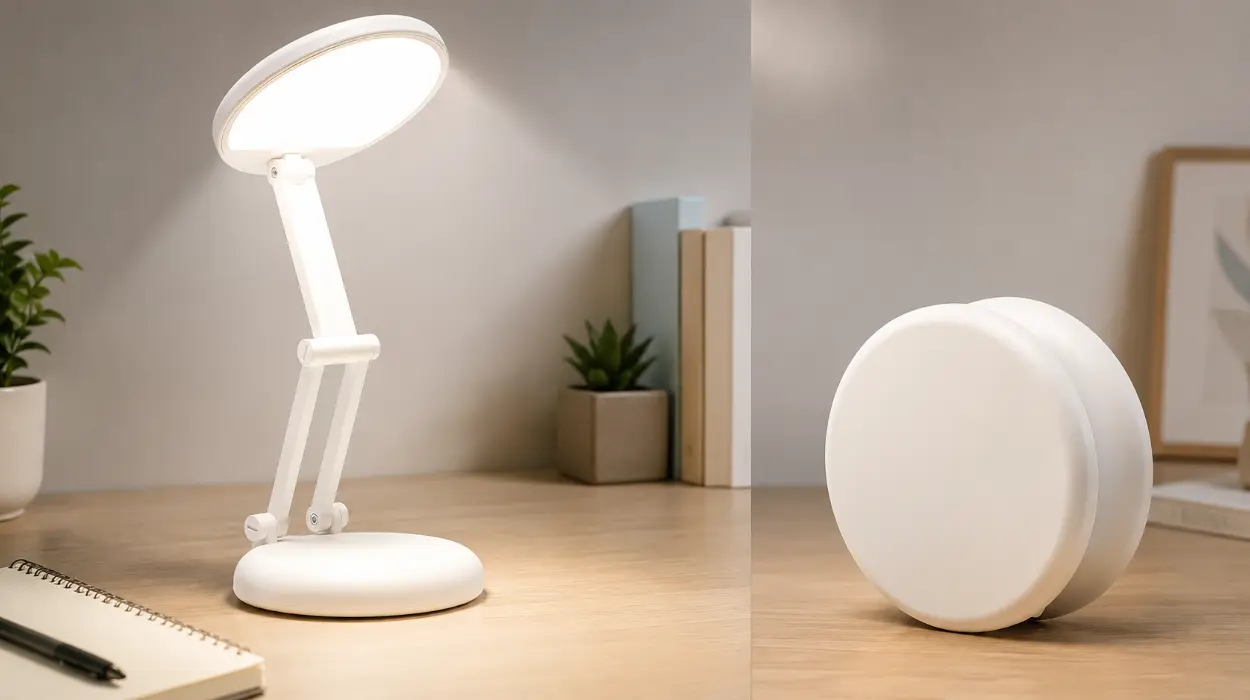 Lámpara de escritorio inalámbrica One Fire LED portátil y plegable de 1000 lm por sólo 19,99€ (-9%)