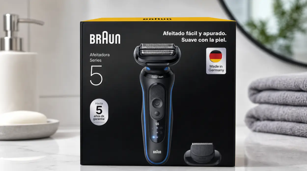 Afeitadora eléctrica Braun Series 5 para hombre por sólo 69,99€ con envío gratis (-46%)