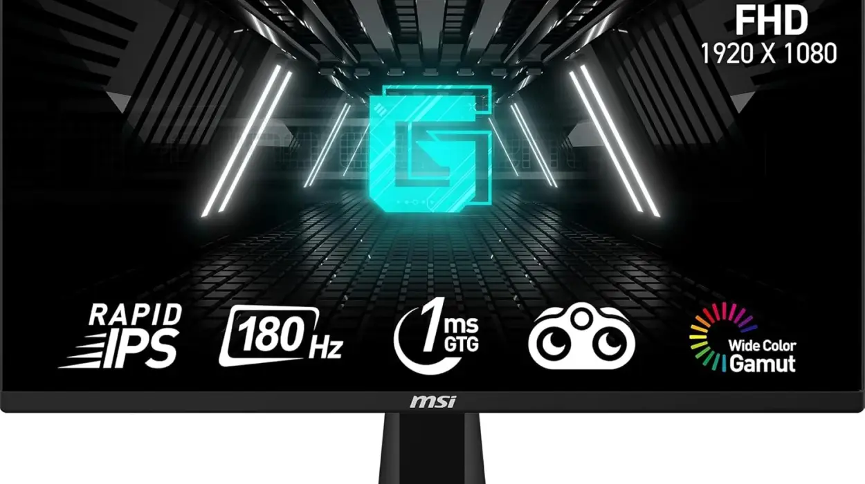 Monitor gaming MSI G255F de 24.5″ FHD con 180 Hz y 1 ms por sólo 64€ con cupón y envío gratis (-21%)